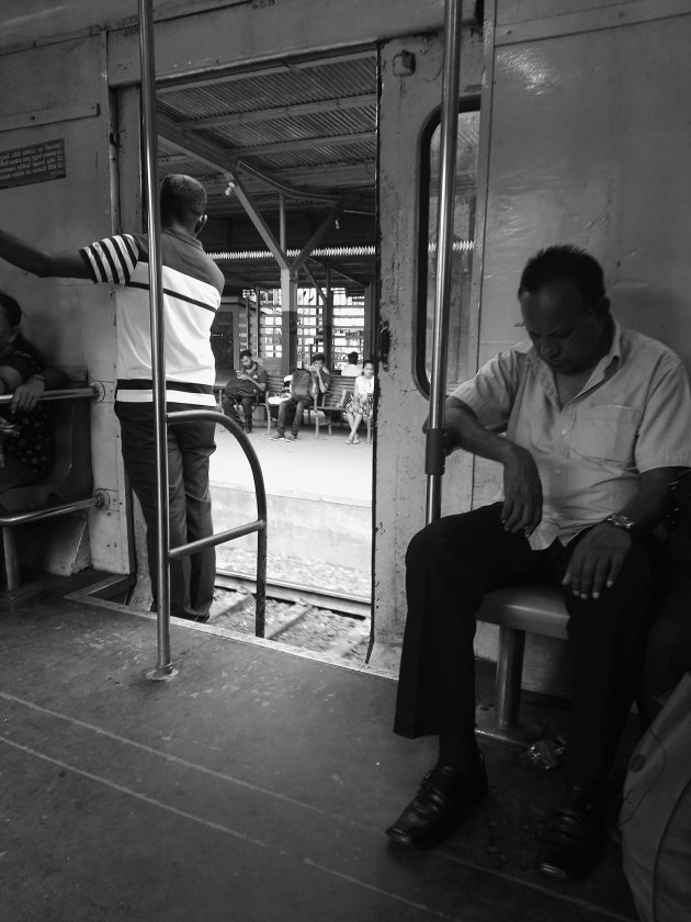 De trein in Sri Lanka