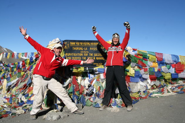 5416 meter, de top van het Annapurna Circuit