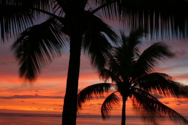 Sunset Fiji Beach