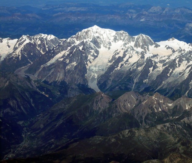 Mont blanc from the sky
