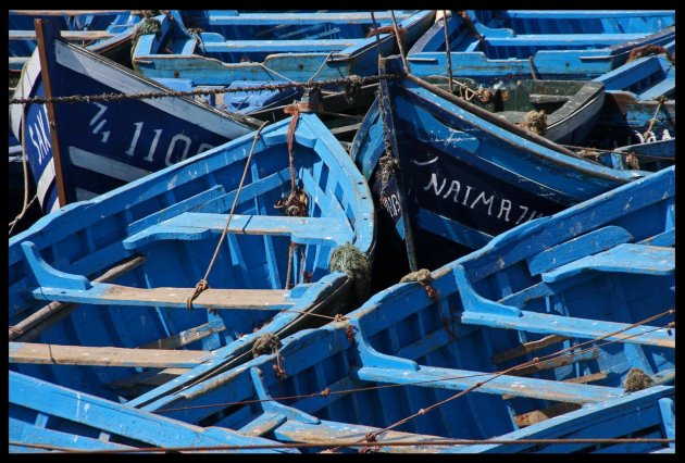 blue boats