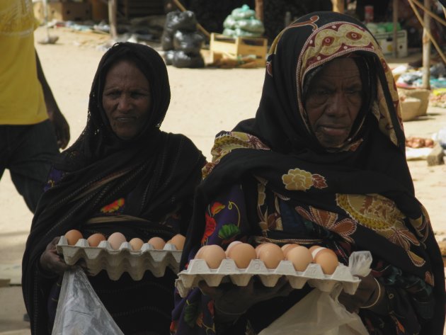 Marktvrouwen in Murzuq.