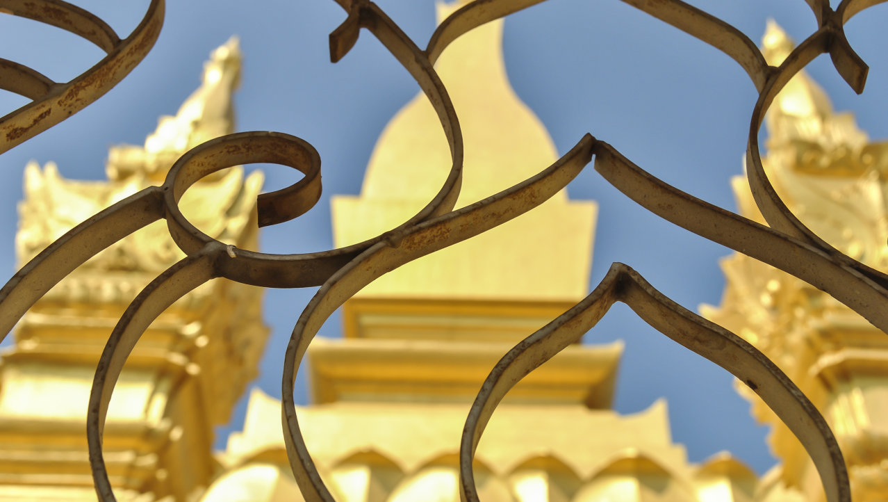Het symbool van Laos. De gouden stupa