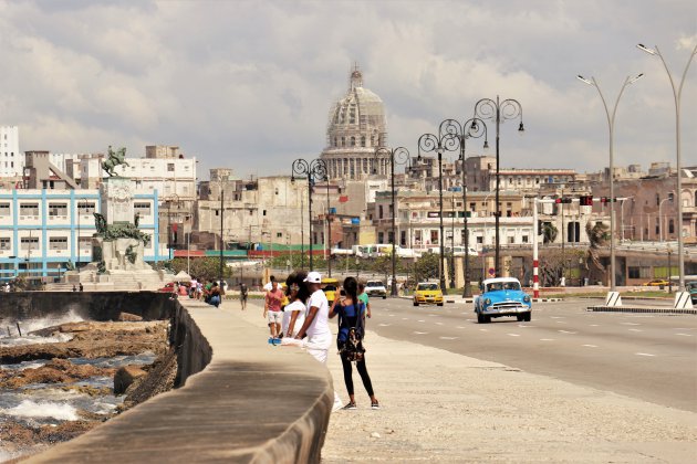 aan de Malecon in Havana