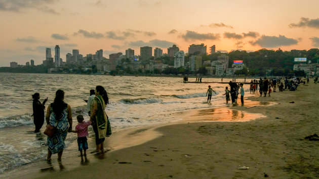 Chowpatty Beach, Mumbai.