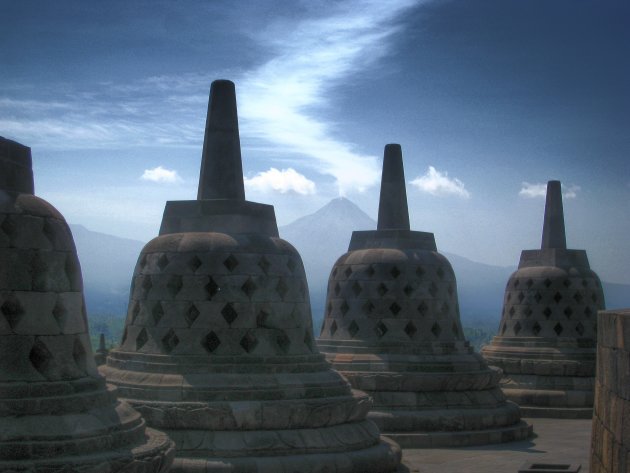 Op de Borobudur