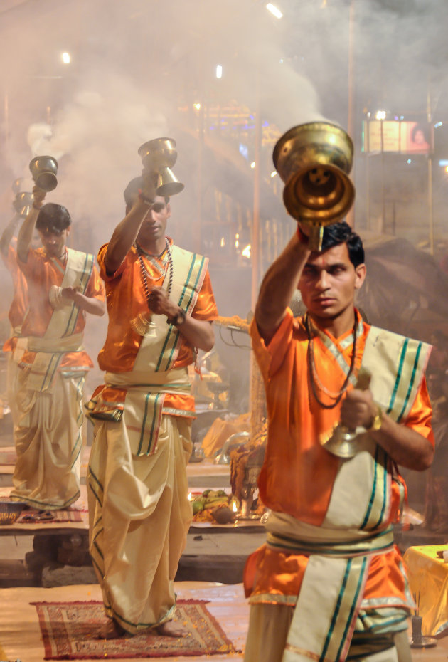Ceremonie in Varanasi