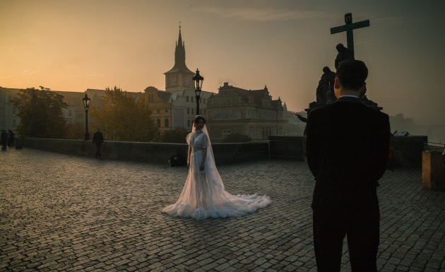 Een bruiloft op de Karelsbrug
