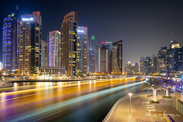 Tekenen met licht in Dubai