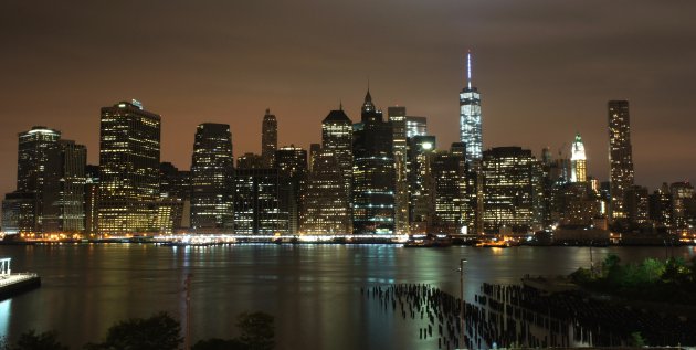 Classic shot van de skyline van New York