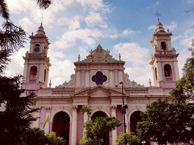 Roze kathedraal in Salta
