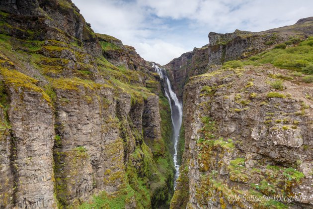 Glymur de op 1 hoogste in IJsland.