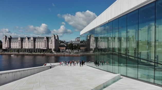 Het operagebouw in Oslo