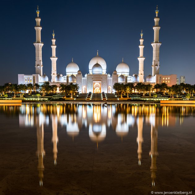 Het mooiste uitzicht op de Sheikh Zayed moskee