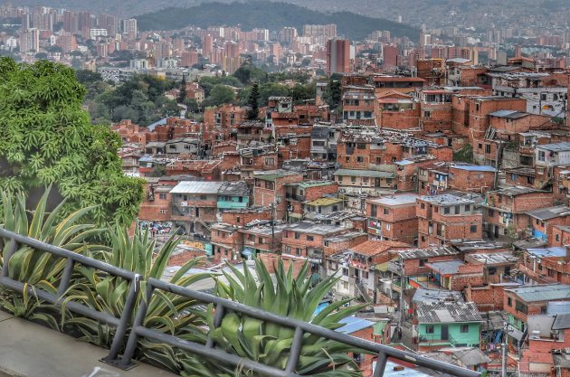 uitkijken over Medellín