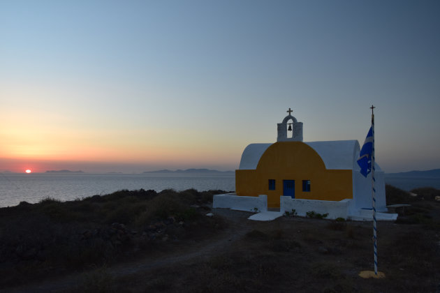 Onze eigen zonsondergang op Santorini