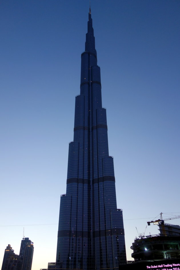 Burj Khalifa in blauwe uurtje