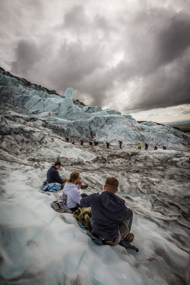 Gletsjerwandeling op de Vatnajökull