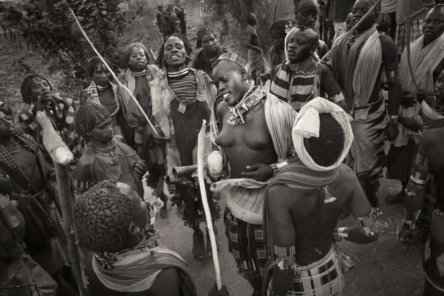 Ethiopië Bulljump ceremonie
