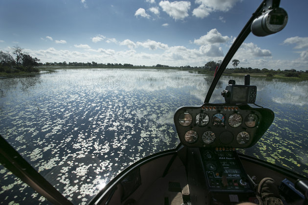 Botswana Okavango Helicoptervlucht