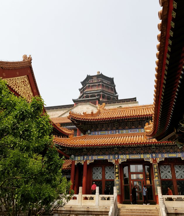 Lagen van het zomer paleis in Beijing