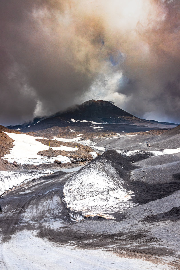 De Etna en zijn wolken