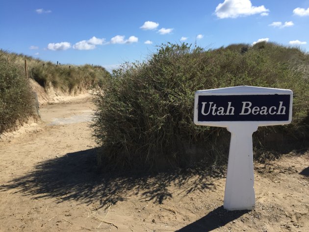 Utah Beach, in Normandië vind je veel terug van de invasie tijdens de Tweede Wereldoorlog, indrukwekkend!