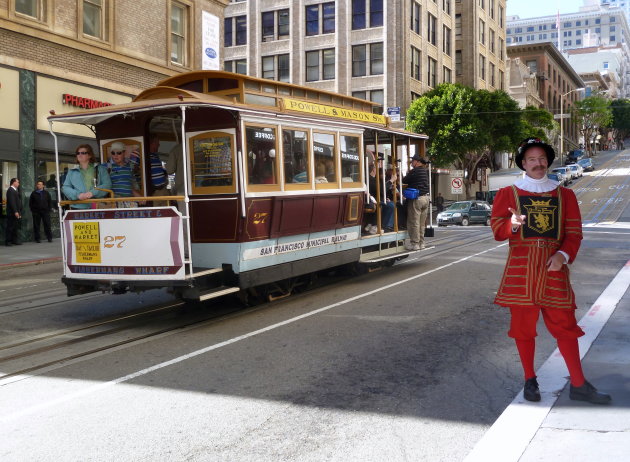 San Francisco cable car, toeristisch maar toch gewoon doen haha we liepen al genoeg...
