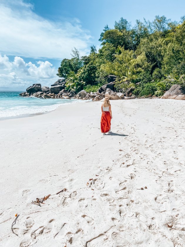 Lege stranden op de Seychellen
