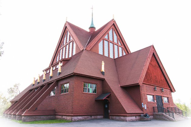 De kerk van Kiruna inside