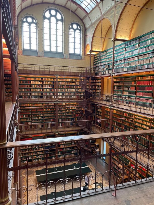 De museumbibliotheek van het Rijksmuseum