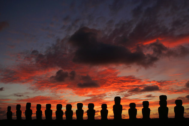 Zonsopkomst op Rapa Nui