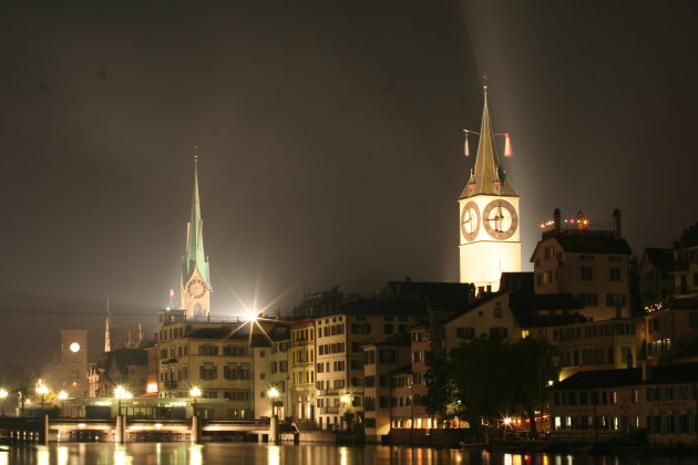 Zurich bij nacht