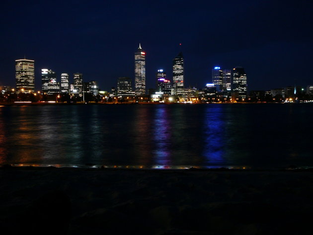 Skyline Perth at night