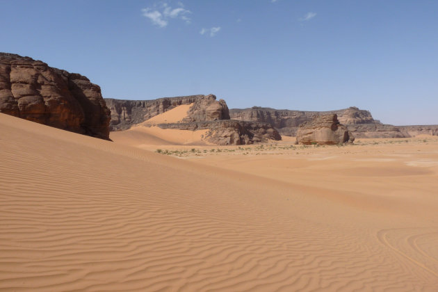 Akakusgebergte in de Libische Sahara