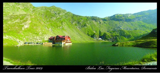 Bâlea Lac berghut in de Transsylvanische Alpen, Roemenie