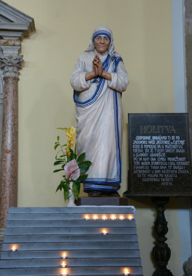 Moeder Teresa in Kroatië.