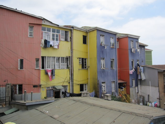 Huizen met was in Valparaiso