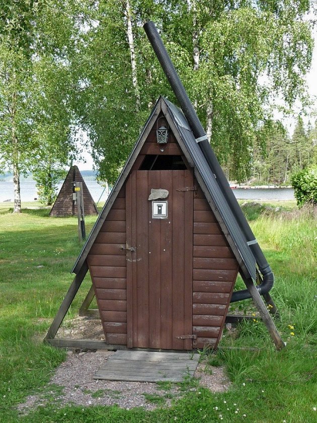 wc met afvoer in Zweden