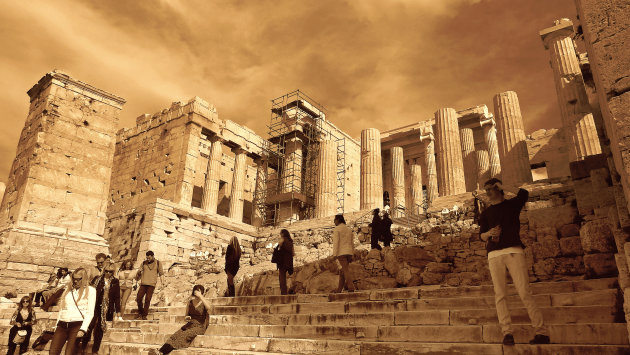 De Akropolis in Februari