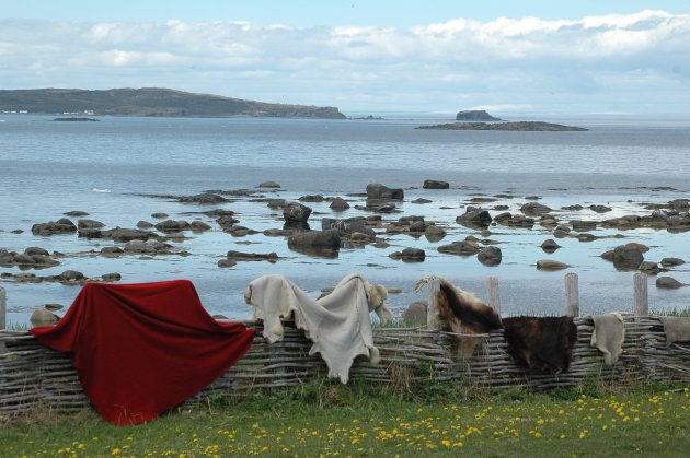 Resten van een Viking Nederzetting op Newfoundland