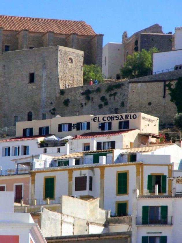 Uitzicht op Dalt Vila (de oude stad) Ibiza