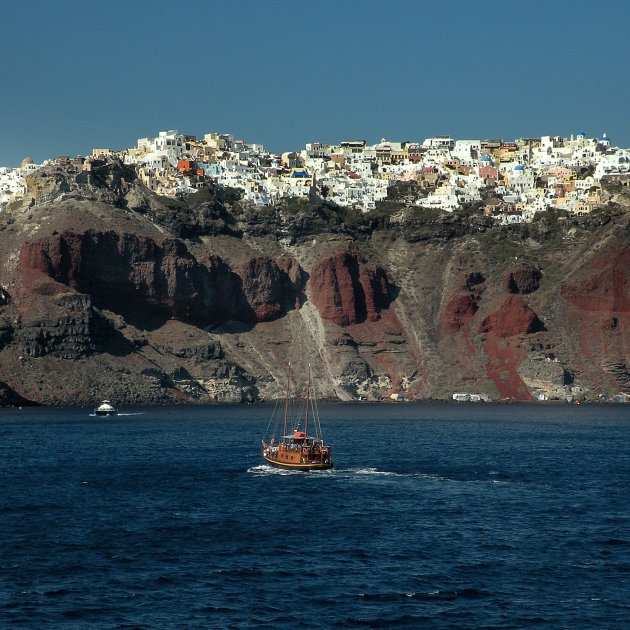 Santorini vanaf het water !