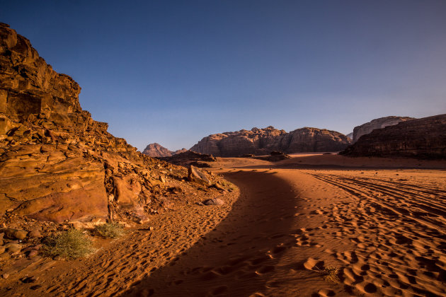 Zonsondergang Wadi Rum