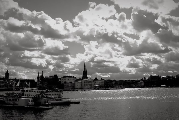 Wolkenlucht boven Stockholm