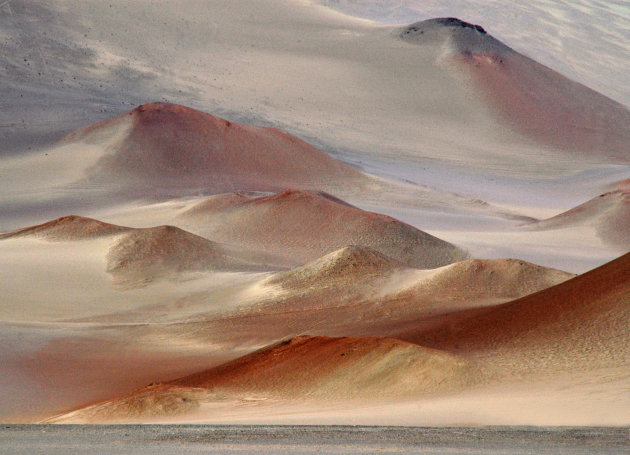 IJzerhoudende zandduinen aan de Chileense kust 