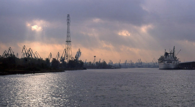 De haven van Gdansk