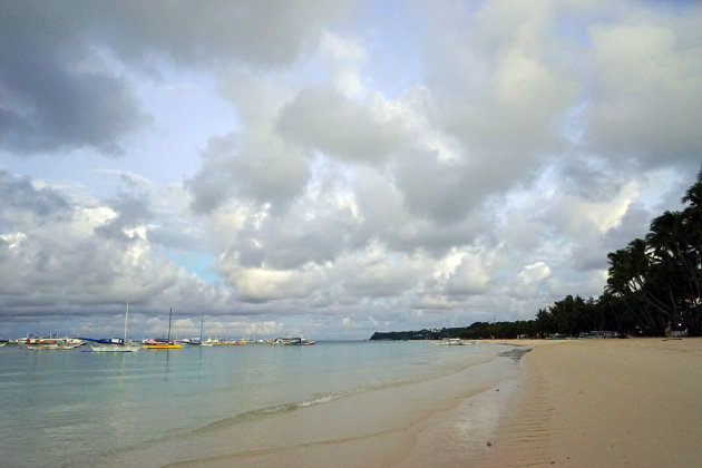 Boracay:het oostelijk uiteinde van White Beach