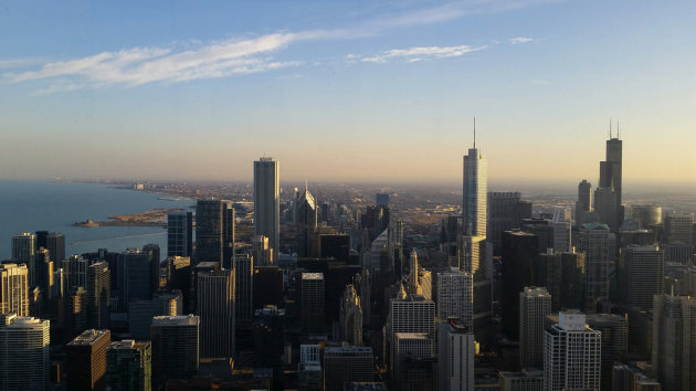 Uitzicht over Chicago 