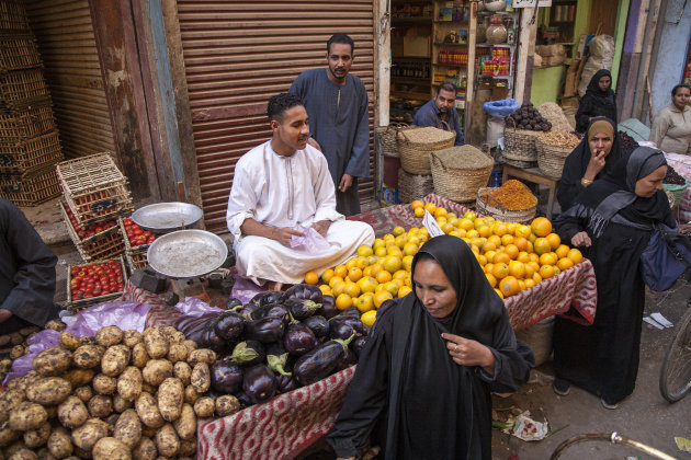 Markt inLuxor-Egypte